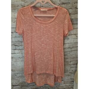 Daily Special Coral Womens Short Sleeve Top Scoop Neck Size Medium
